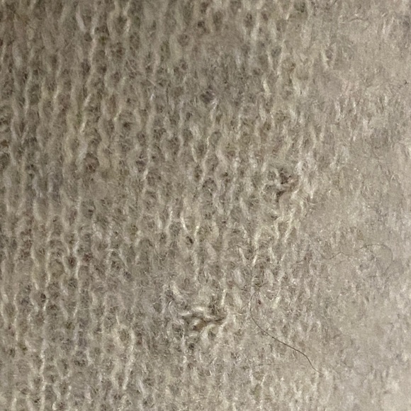 Hilda Ltd. Cream and  gray thick Wool Coat made in Iceland size large button up - Picture 5 of 8